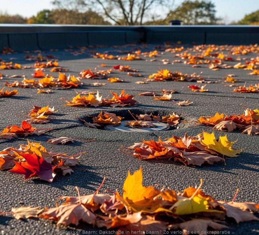 Dakschade In Herfst Baarn
